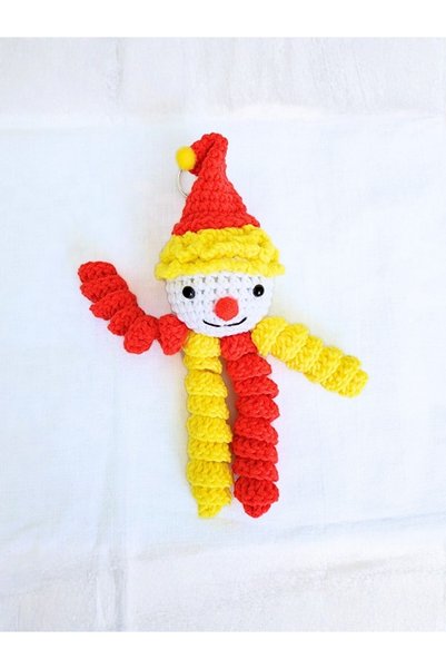 rmys Fan Themed Amigurumi Clown Keychain (18 cm)