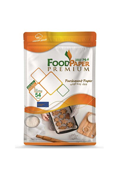 Food Paper ورق خبز أوروبي مستطيل الشكل 20 × 30 سم - 54 ورقة |   عبوة من قطعتي...