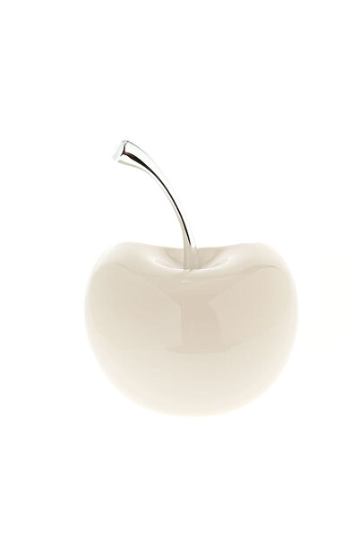 meli melo Decoratiune ceramica in forma de cireasa cu interior auriu 21 cm