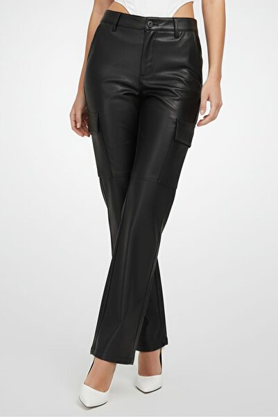 Don't Call Me Jennyfer Women Regular Fit Plain Flare Pants, Black