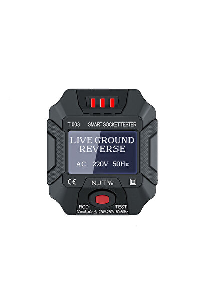 choice2 EU Plug black NJTY T003 Smart Socket Tester with LCD Display Instantl...