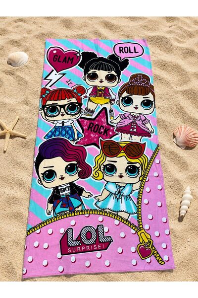 mikam 75*150 Large Patterned 100% Cotton Beach Towel