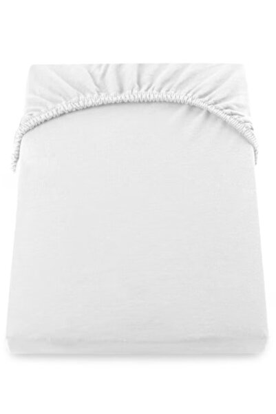 Studio Casa Mally Home Yuny Stretchy Sheet, 160 x 200 + 25 cm, Cotton, White