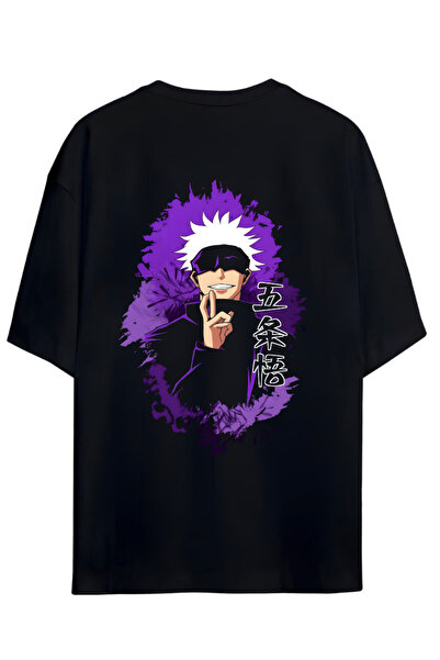 Grafftee Clothing Jujutsu Kaisen Anime Serisi Gojo Sataru Sırt ve Göğüs Baskı...