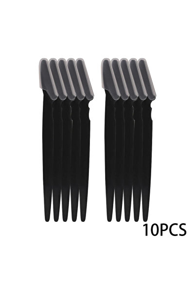 Choice12 C514-Black-10pcs 10-100Pcs Eyebrow Trimmer Blade Shaver Portable Fac...