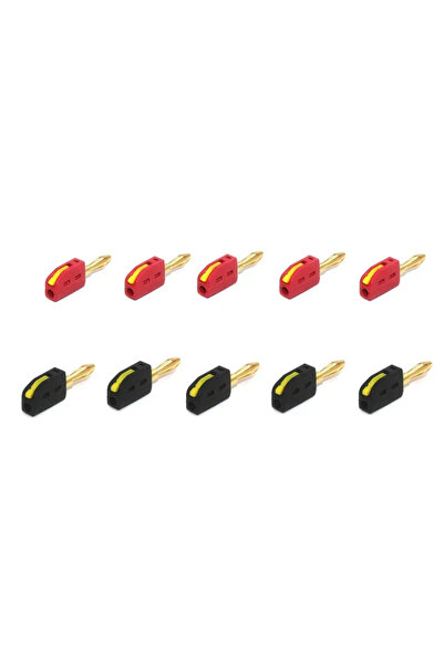 Choice1 10PCS-1 10PCS 4mm Banana Plug High Current Quick Connect Gold-plated ...