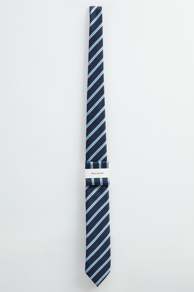 PAULMARK Men's Stripe Patterned Tie