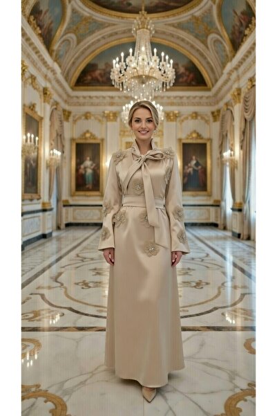 Liva Luxurious Beige Jalabiya