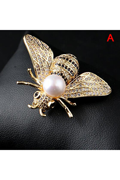 Choice3 A Insect Series Brooch Delicate Little Bee Brooches Crystal Rhineston...