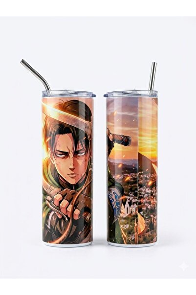 HOLOL Anime Attack on Titan Design 600ml Insulated Thermal Cup Tumbler Cup