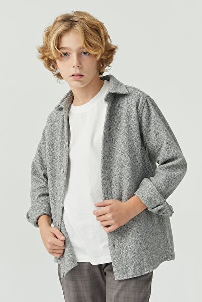 PAULMARK Boy's Textured Lumberjack Shirt