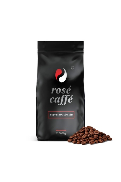 Rose Caffe Cafea Boabe/Măcinată Espresso Robusta, 3Kg