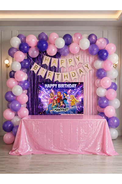 HAPPYLOOPPARTY Manifest Manifest Girl Group Birthday Party Celebration & Curt...