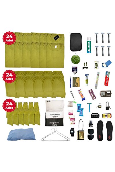 KORDAK 24'lü Full Bedelli Asker Seti - Bedelli Askerlik Malzemeleri