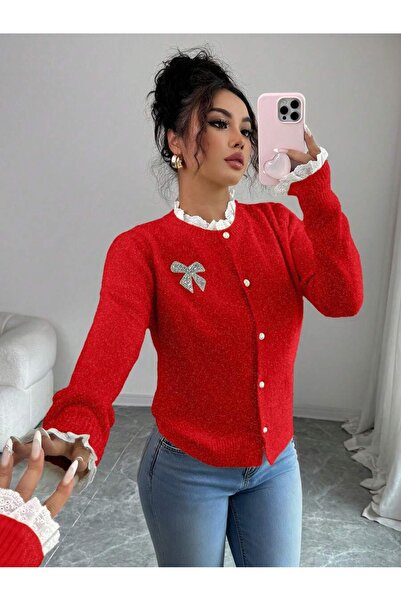Iuliashop Pulover tricotat Ludmila Rosu cu nasturi - M