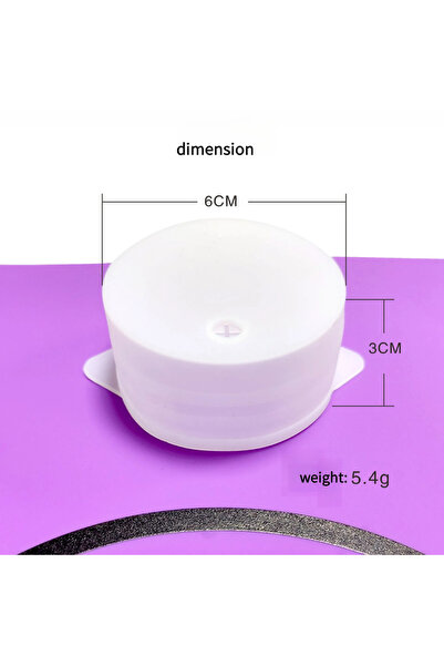 Choice white 6 * 3Cm round silicone cup cover, food contact grade, high tensi...