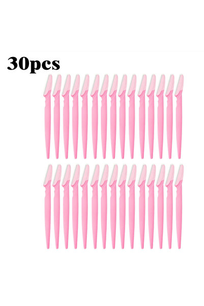 choice2 C514-pink 30pcs 5-100PCS Eyebrow Trimmer Blade Face Razor 1 Color Fac...