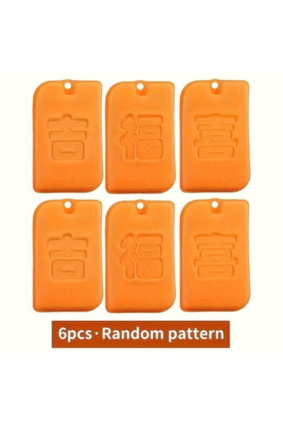 Choice orange 6-piece set of orange dishwashing sponges, double-sided kitchen...