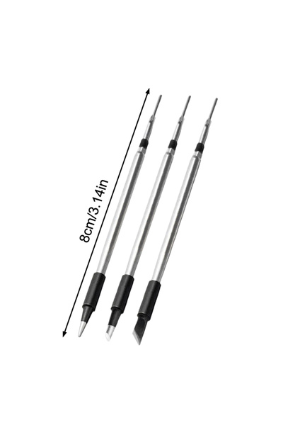 Choice JETTING Silver 3Pcs USB Soldering Iron Tips for 5V Battery, Soldering ...