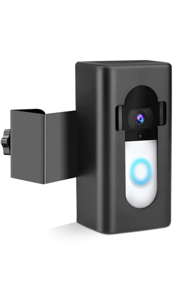 Choice black Doorbell Mount Easy Installation No Drill Compatible Anti-Theft ...
