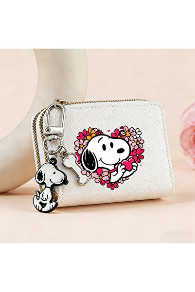 Choice Bandai SNB 787 Kawaii Snoopy Dog Short Coin Purse with Card Slots Doub...
