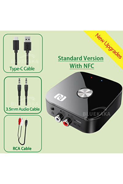 Choice Standard Version NFC Bluetooth 5.5 Audio Receiver 3.5mm AUX R/L RCA St...