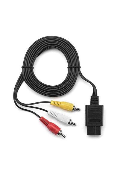 Choice كابل صوت وفيديو AV بطول 1.8 متر لجهاز نينتندو 64 N64 مع وصلة RCA لجهاز...