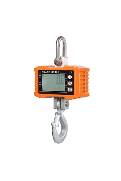 Choice1 Orange Digital Hanging Scale 1000kg/ 2204lbs Portable Heavy Duty Cran...