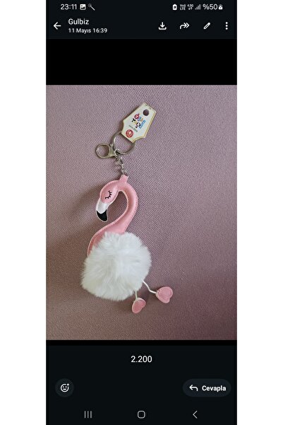 NO BRAND Plush Flamingo Keychain and Bag Ornament