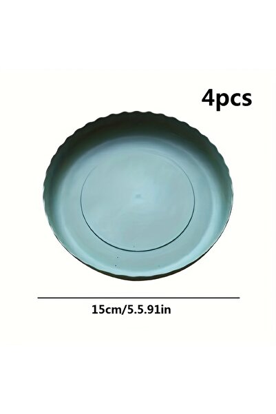 Choice green 15cm 4 pieces of flower pot trays, resin trays for succulent pla...