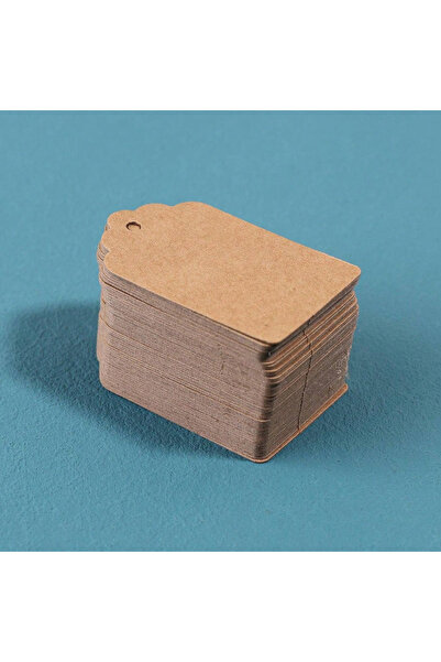 Choice 5x3CM Brown 100pcs Brown Kraft Paper Flower Head Gift Tags Simple Smal...