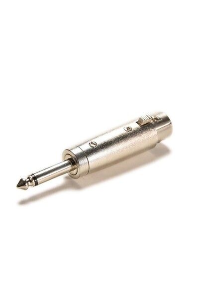 choice2 XLR female to TS 3pin XLR Audio Jack Adapter Connector to 6.35 mm TS ...