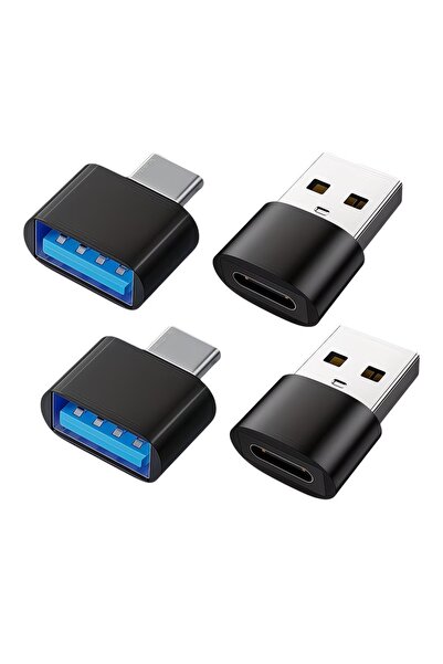 Choice مجموعة محولات USB إلى USB C من black4 مع محول شحن من النوع C ذكر إلى أ...