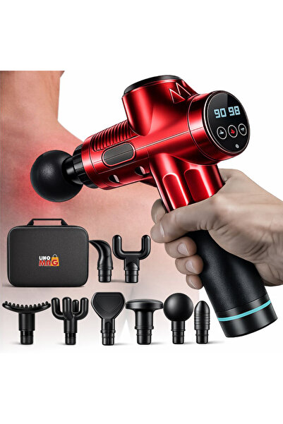Linomag Professional Gun-Style Massage Device Linomag®, 8 Interchangeable Hea...