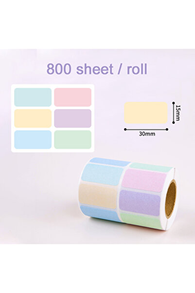 Choice SP S 800sheet Roll Label Stickers Sticky Label Waterproof Color Name S...