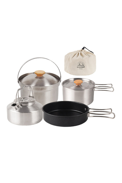 Choice Multicolor Camping Cookware Set Outdoor Picnic Cookware Kit Stainless ...