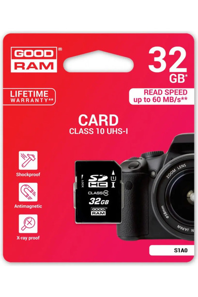 Goodram Card SDHC S1A0 32GB Clasa 10 UHS-I (S1A0-0320R11)