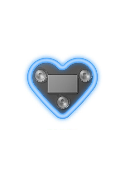 Choice blue Heart Shaped Car Ambient Light Car Window Suction Cup Led Atmosph...