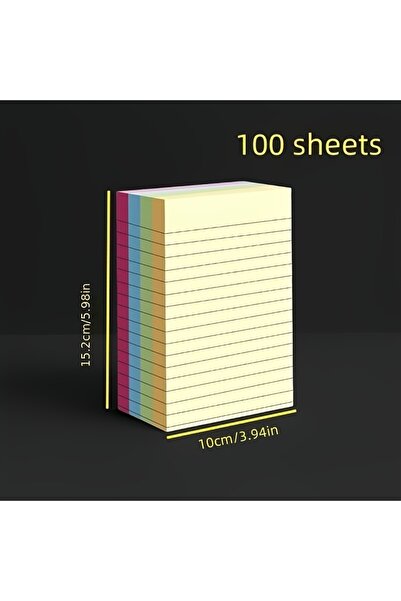 Choice ملاحظات لاصقة ملونة كبيرة الحجم - 100 صفحة - دفتر ملاحظات إبداعي، متوف...