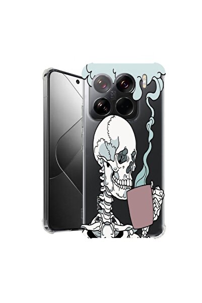 bestcase ¬Æ Husa pentru Xiaomi 15 Pro, Anti Shock 1.5MM, Skull, Protectie cam...