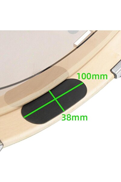 Choice Black 10cmx3.8cm 2Pcs Bass Drum Hoops Protector Versatile Sturdy Kick ...