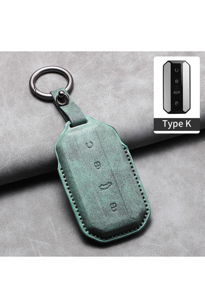 Choice1 Green K1 Car Key Case Cover Fob For Chery Jaecoo J7 J5 2025 2026 Leat...