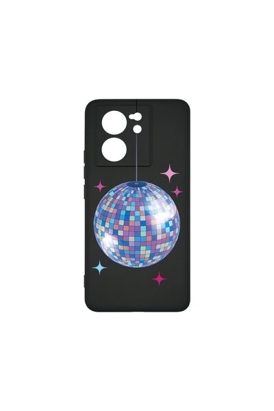 bestcase Премиум калъф от течен силикон, съвместим с Xiaomi 13T 5G, Диско топ...