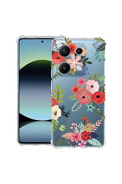 bestcase Αντικραδασμική Θήκη Συμβατή με OPPO A6 Pro, με Σχέδιο Λουλουδιών, Εν...