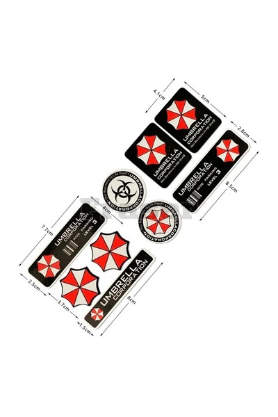 Choice 1SET 1 SET Resident Evil Umbrella Corp Logo Keychain Metal/Enamel Char...
