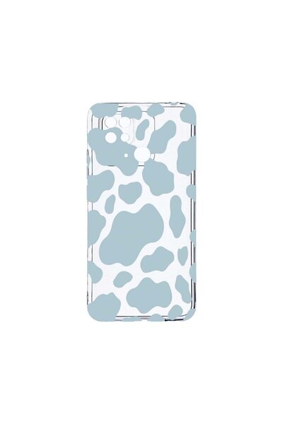 bestcase Διαφανής Θήκη Σιλικόνης 2MM, Συμβατή με Xiaomi Redmi 10C, Blue Cow, ...