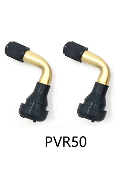Choice1 PRV50 قطعتان / صمامات زاوية نحاسية للإطارات بدون أنابيب للدراجات الكه...