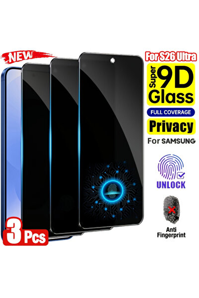 Choice10 واقي شاشة زجاجي مقوى للخصوصية من NNBILI مكون من 3 قطع لهاتف Galaxy S26