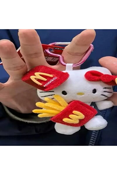 choice2 Bandai 04 Hello Kitty Sanrio 10Cm Keychain Plush Straw Hat Doll Kawai...