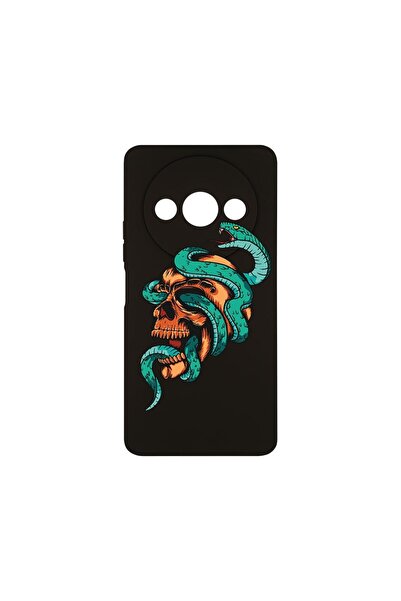 bestcase Θήκη Σιλικόνης Premium, Συμβατή με Xiaomi Redmi A3, Σχέδιο Κρανίο, Λ...